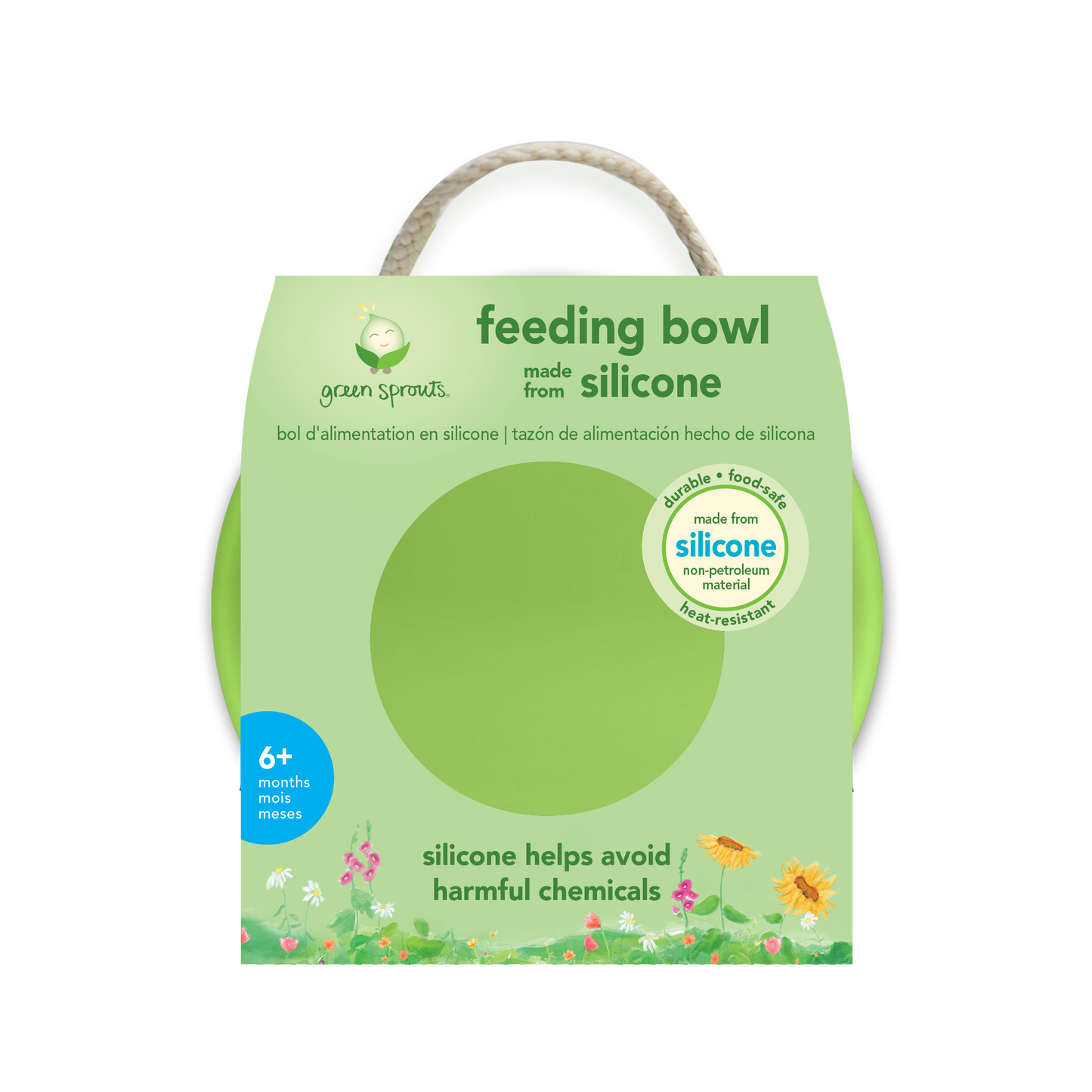Bowl de Silicona Verde +6 meses Green Sprouts