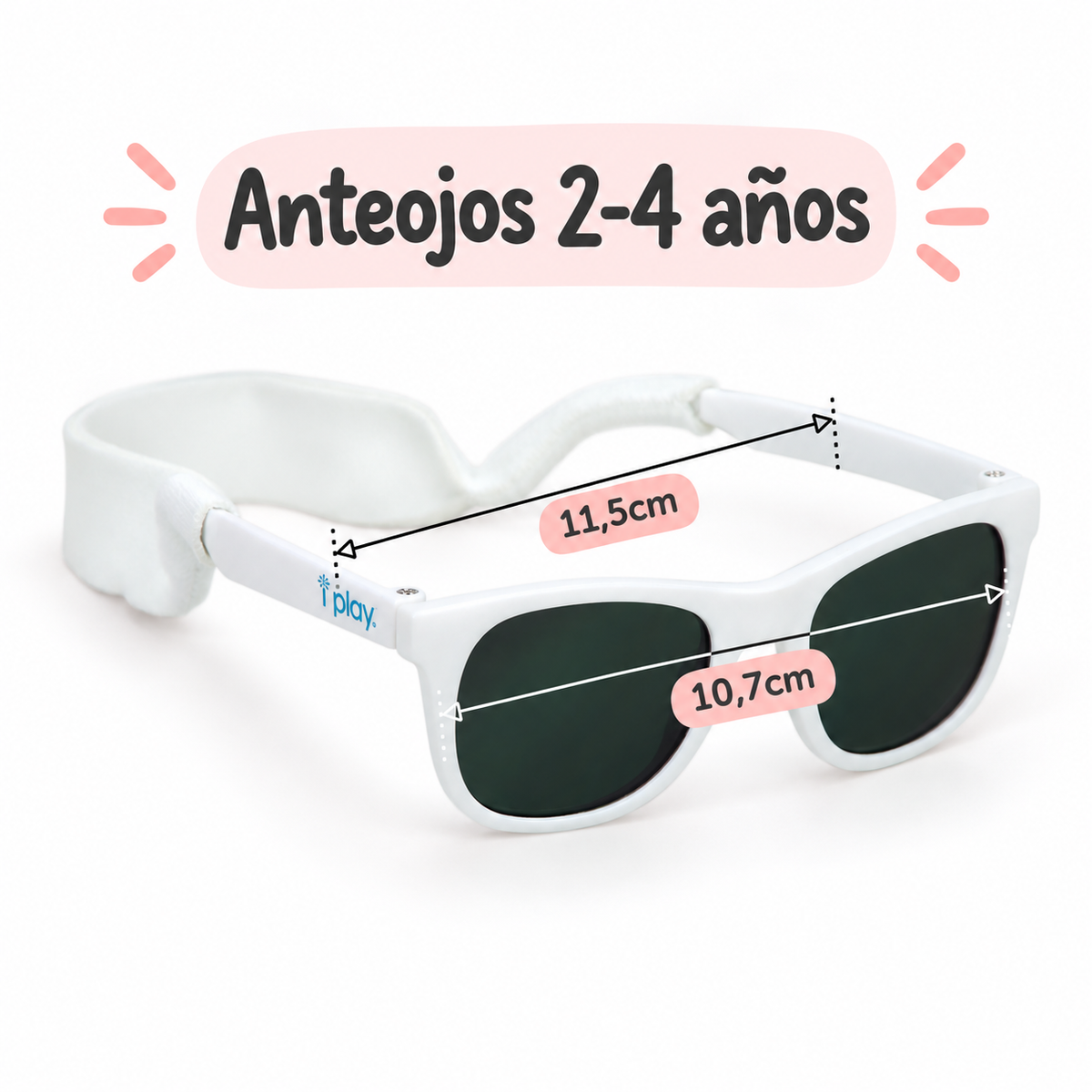 Anteojos de Sol Filtro UV Blanco Green Sprouts