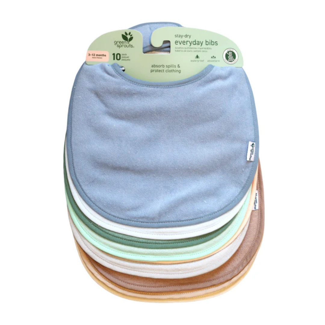 Pack 10 Baberos Triple Capa Mix Arándano Pastel (3-12m) + ¡¡REGALO!!