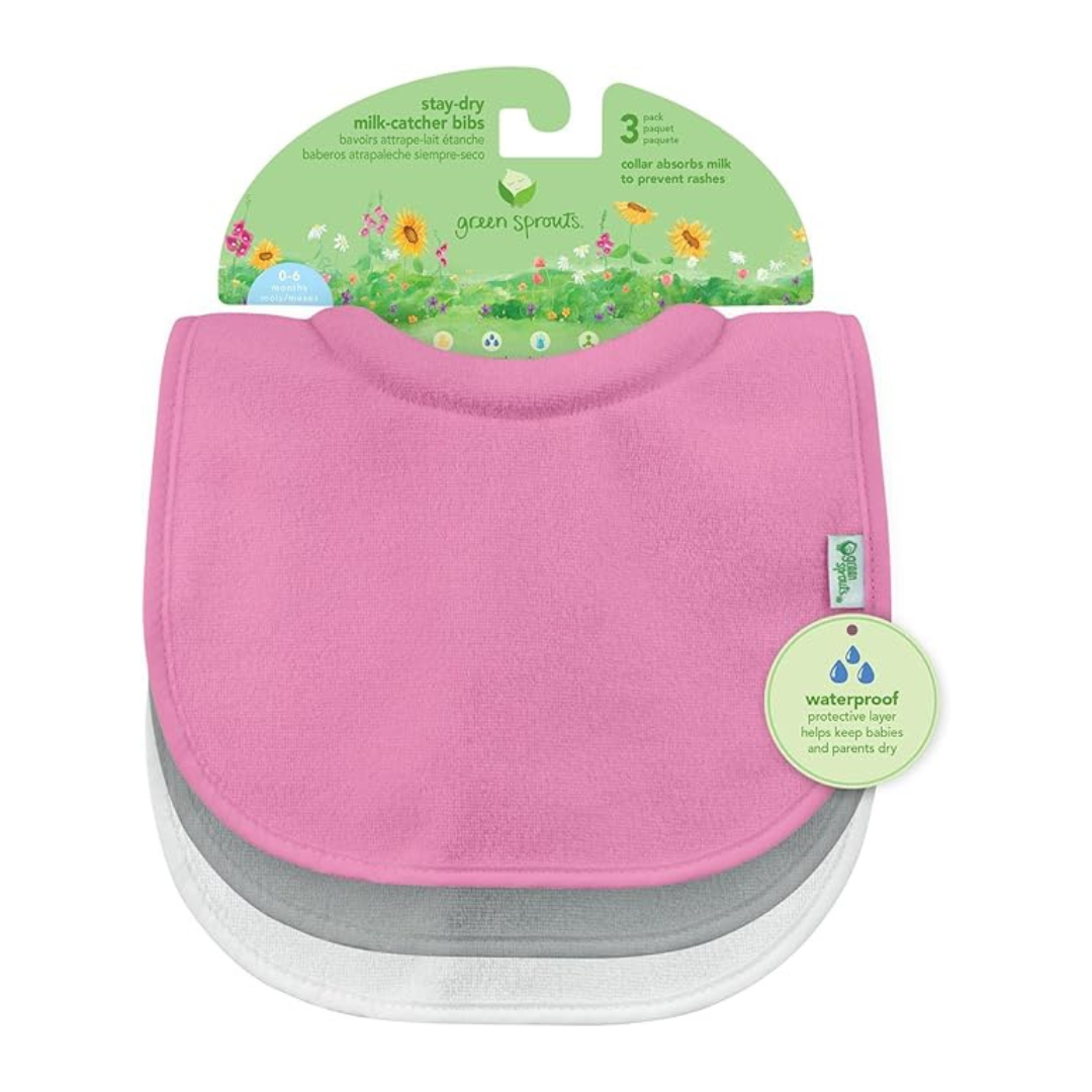 Pack Sin Manchas: 3 Baberos con cuello + 5 Tutos Blancos+ ¡¡CAJA DE REGALO!! (NIÑA)