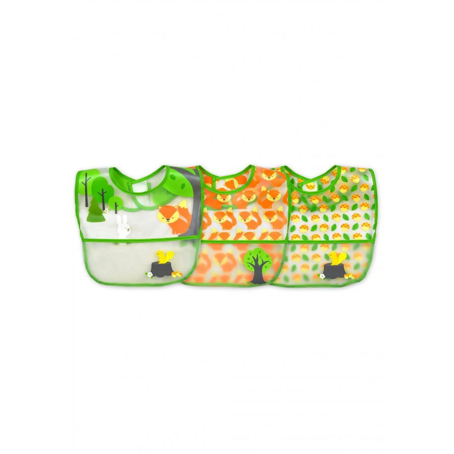 Pack de 3 Unid. Babero Limpia Fácil Verde Green Sprouts