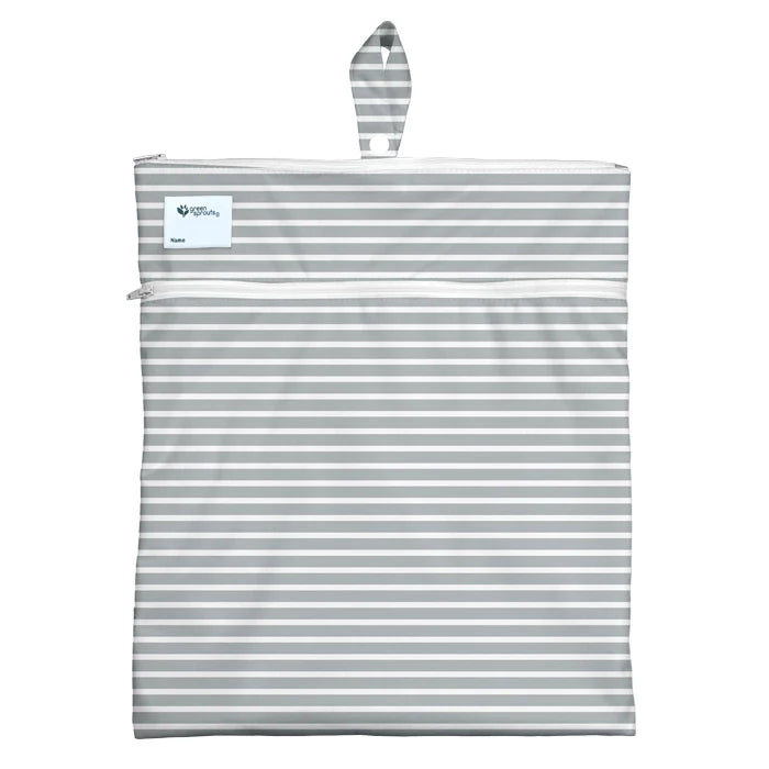 Bolso Impermeable Rayas Gris Green Sprouts