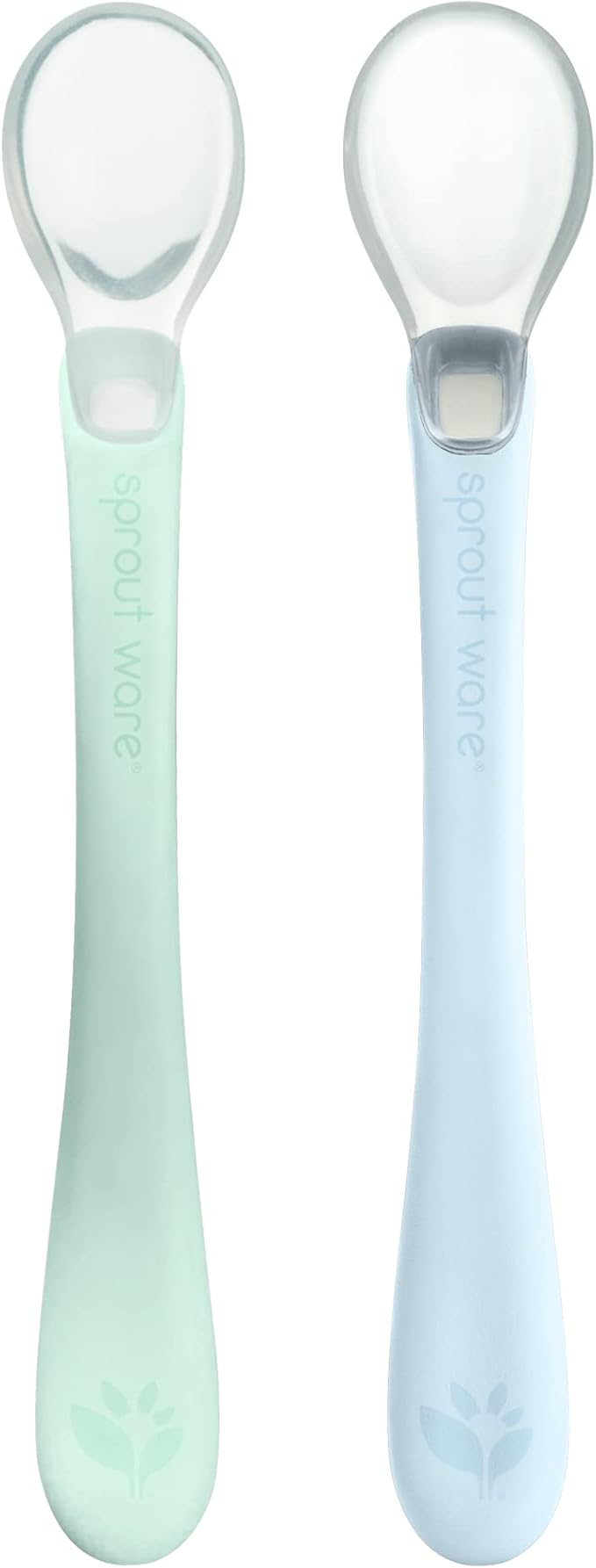 Set 2 Cucharas Silicona Verde/Azul Green Sprouts