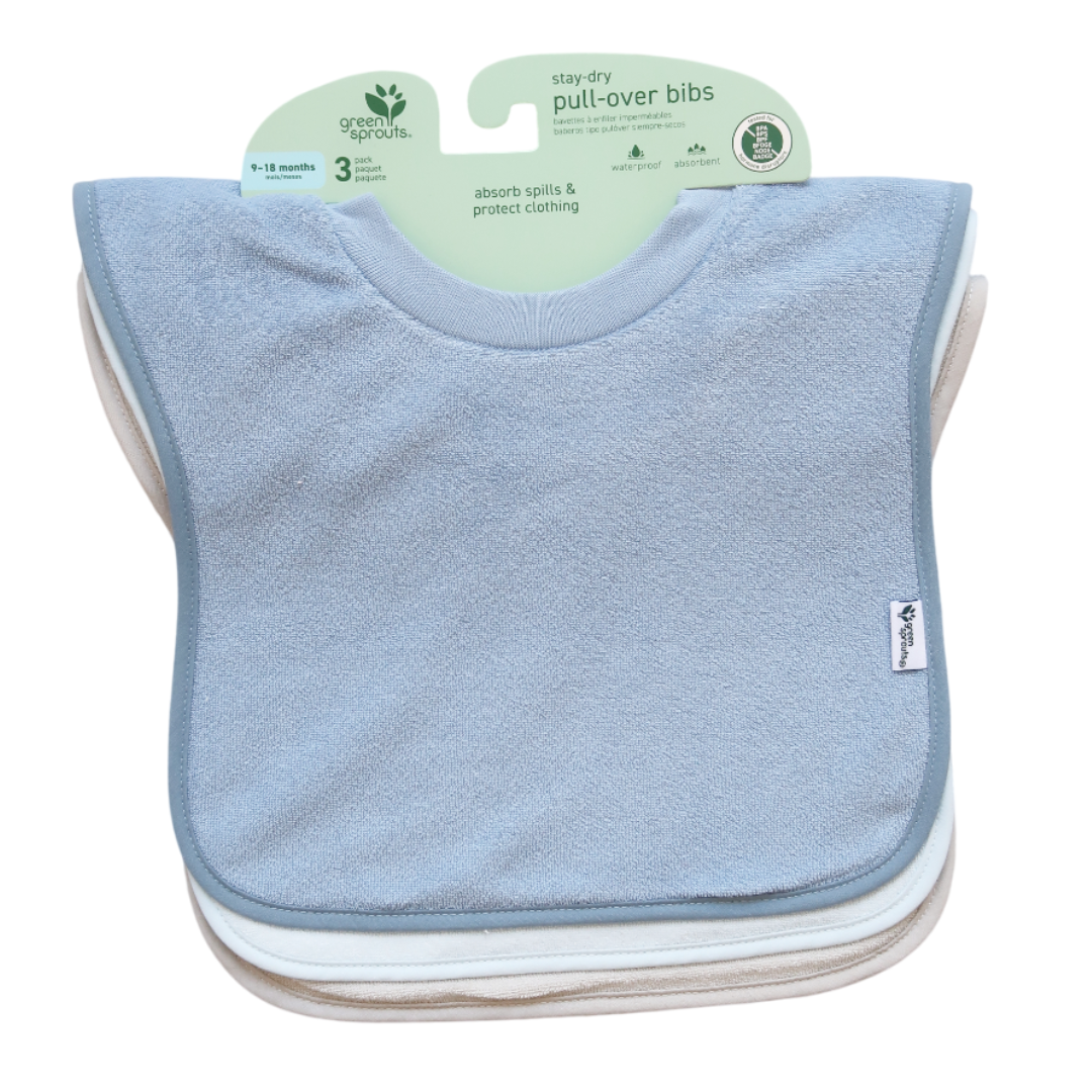 Pack 3 Baberos Impermeable Sin Cierre Arándano Green Sprouts