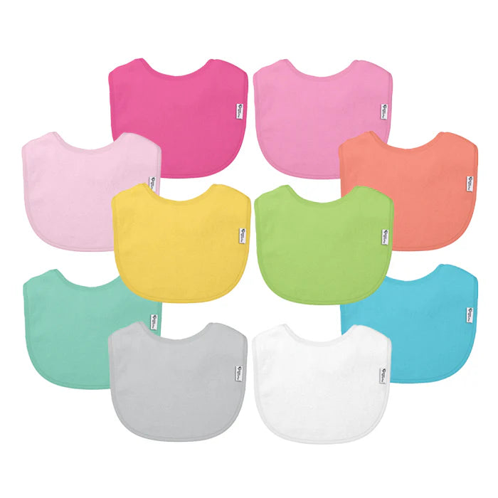Pack 10 Baberos Impermeable Mix Rosado Green Sprouts