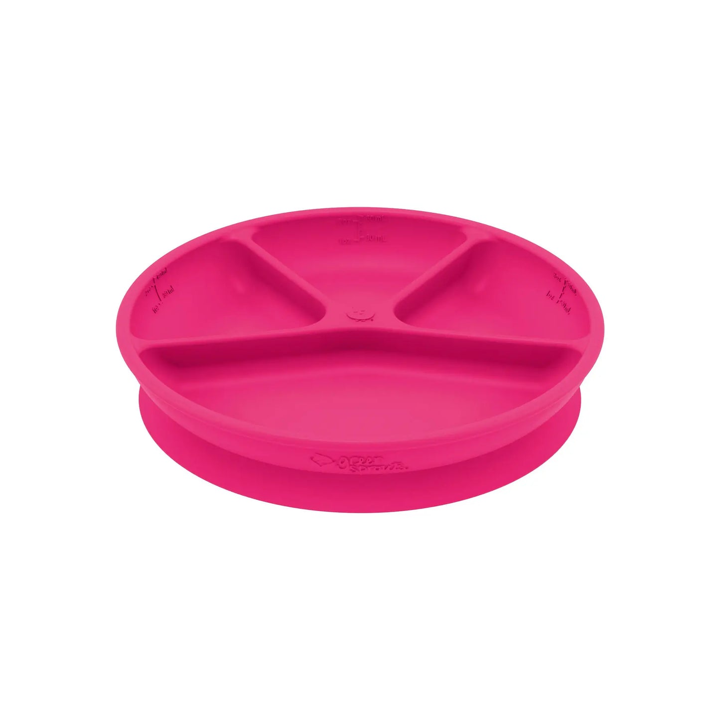 Plato de Silicona Ventosas Fucsia Green Sprouts