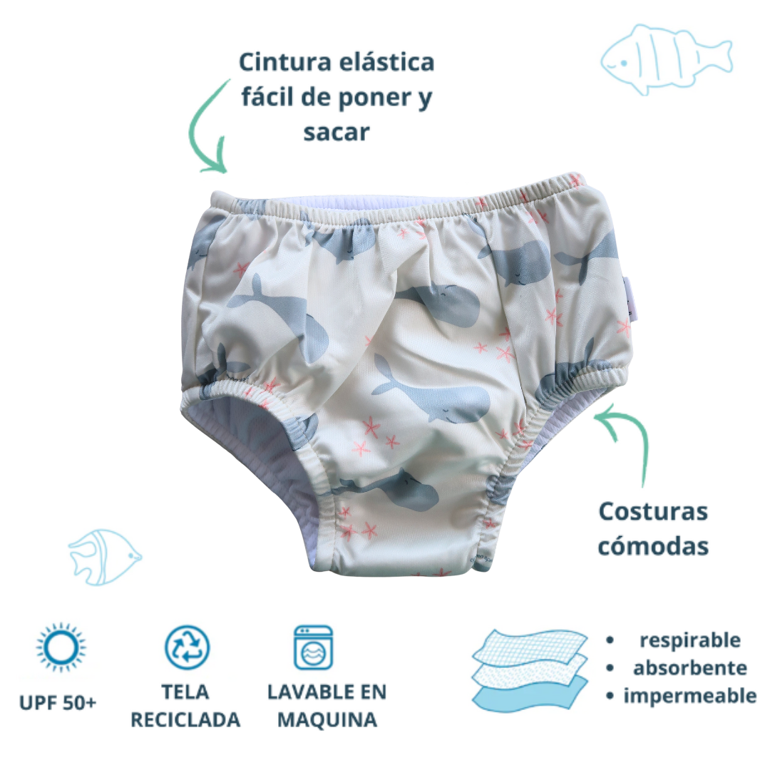 Pañal de Agua Reutilizable Ballenas Green Sprouts