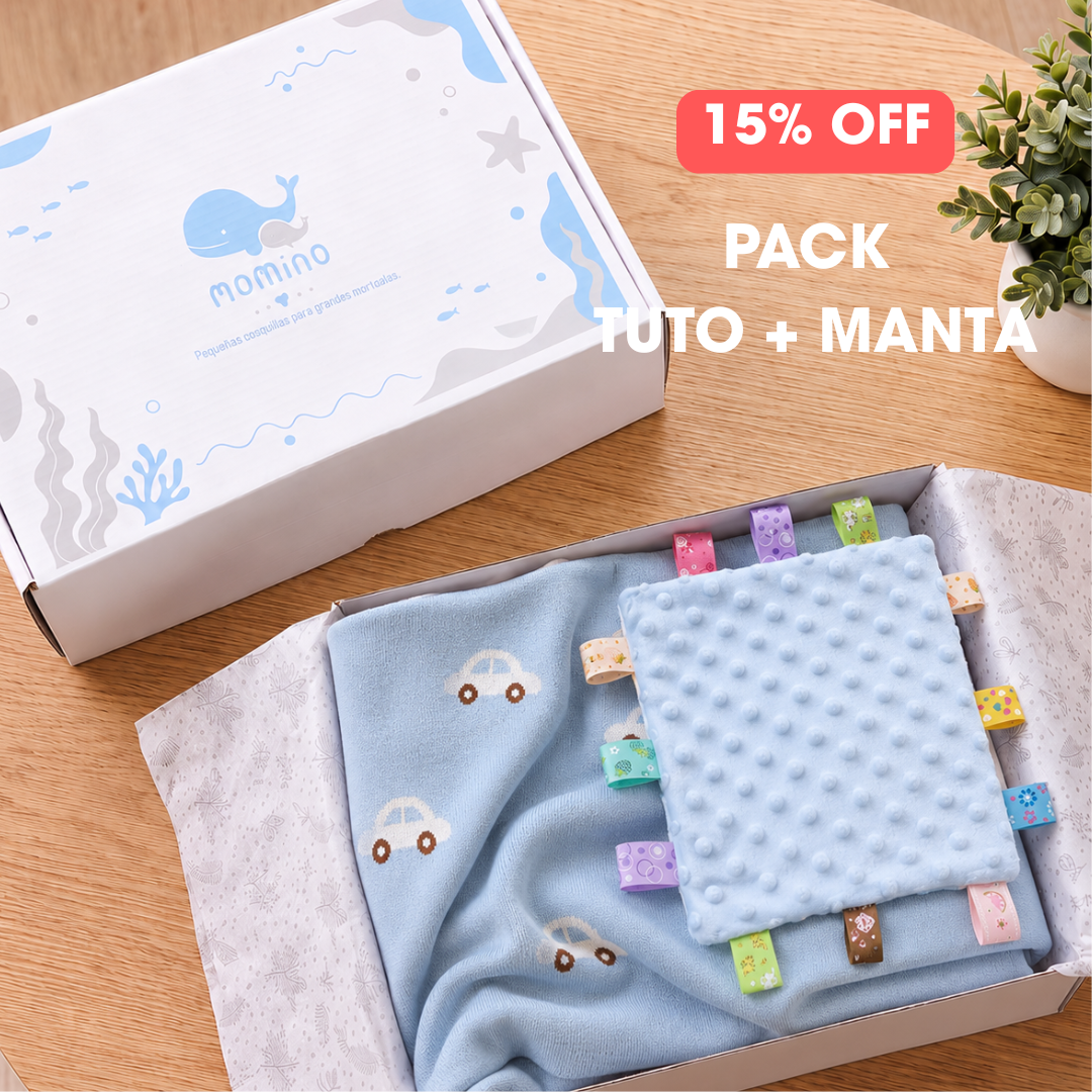 "Pack 1" Manta Algodón + Tuto + CAJA DE REGALO