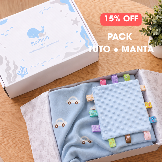 "Pack 1" Manta Algodón + Tuto + CAJA DE REGALO
