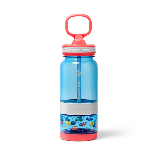 Botella Tritan™ 2 en 1 para Agua y Snacks Autos Thermoflask