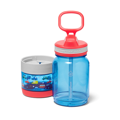 Botella Tritan™ 2 en 1 para Agua y Snacks Autos Thermoflask