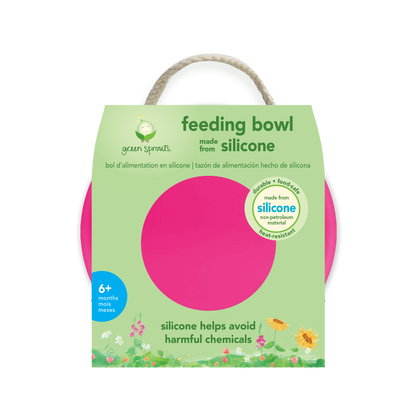 Bowl de Silicona Rosado +6 meses Green Sprouts