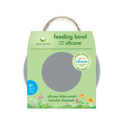 Bowl de Silicona Gris +6 meses Green Sprouts