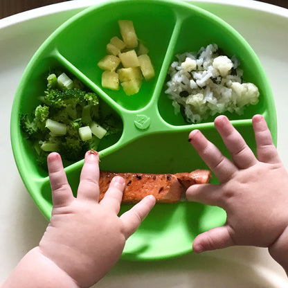 Plato de Silicona Ventosas Verde Green Sprouts