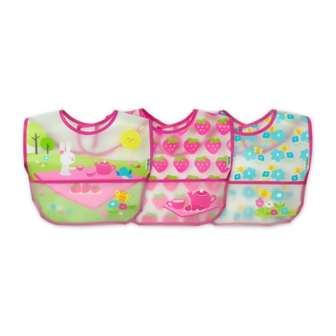 Pack de 3 Unid. Baberos Limpia Fácil Rosado Green Sprouts (6-24m)