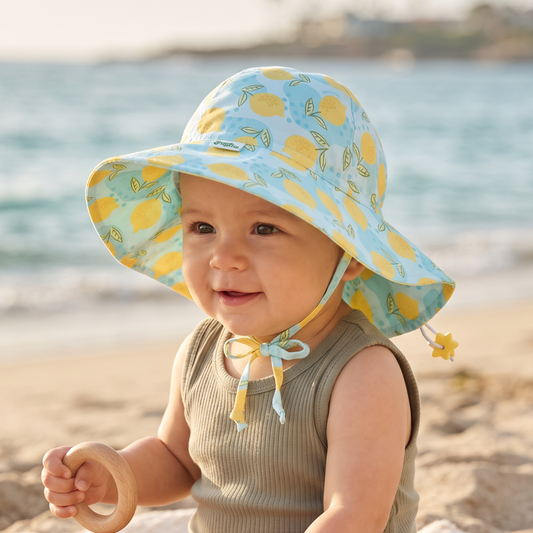 Gorro UPF50+ Brim Limones Cinta Green Sprouts