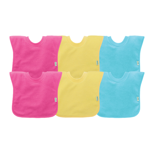 Pack 6 Baberos Impermeable Sin Cierre Pink Green Sprouts