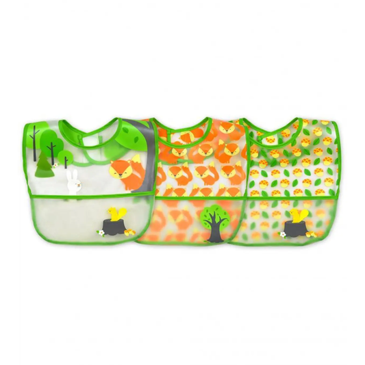 Pack de 3 Unid. Babero Limpia Fácil Verde Green Sprouts