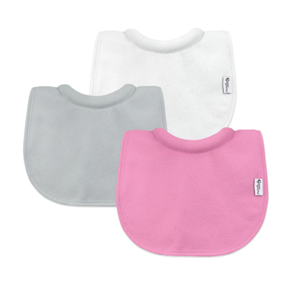 Pack 3 Baberos Impermeable Con Cuello Rosa Green Sprouts (0-6m)