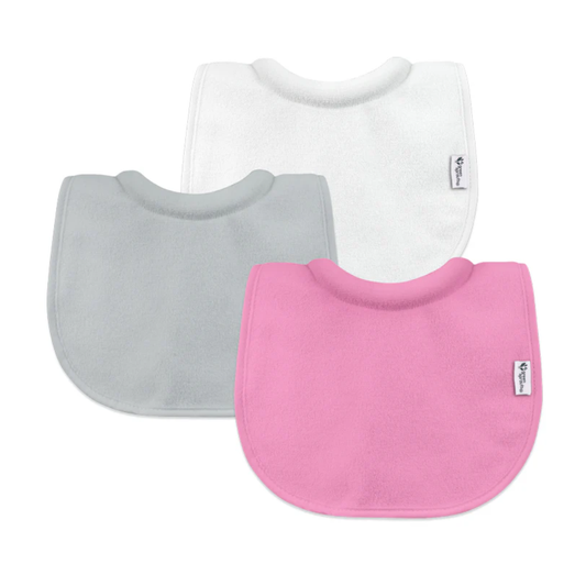 Pack 3 Baberos Impermeable Con Cuello Rosa Green Sprouts (0-6m)