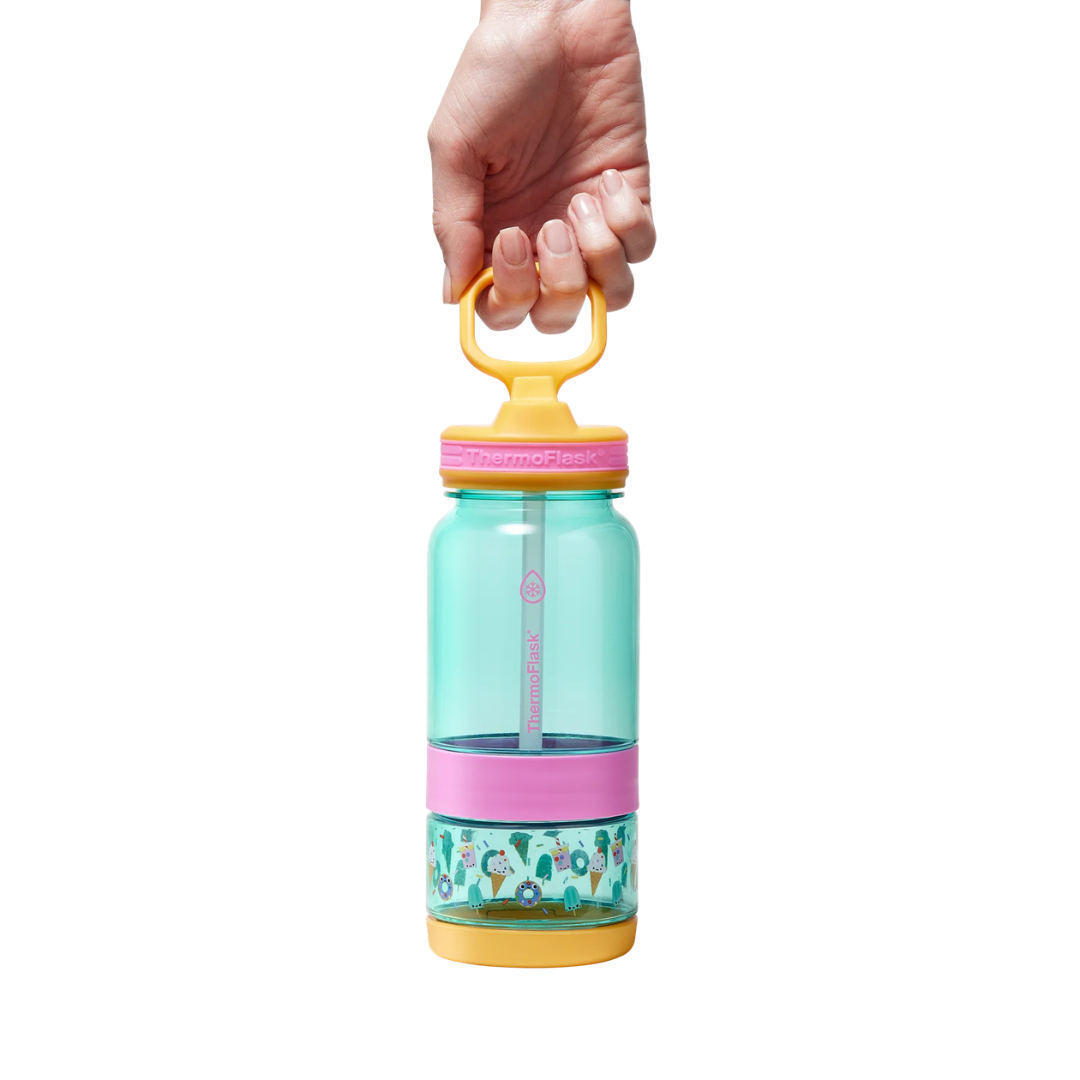 Botella Tritan™ 2 en 1 para Agua y Snacks Dulces Thermoflask