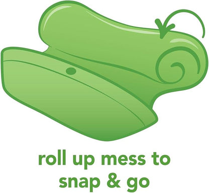 Pack 3 Baberos Snap & Go Rosado Flor Green Sprouts (6-24m)