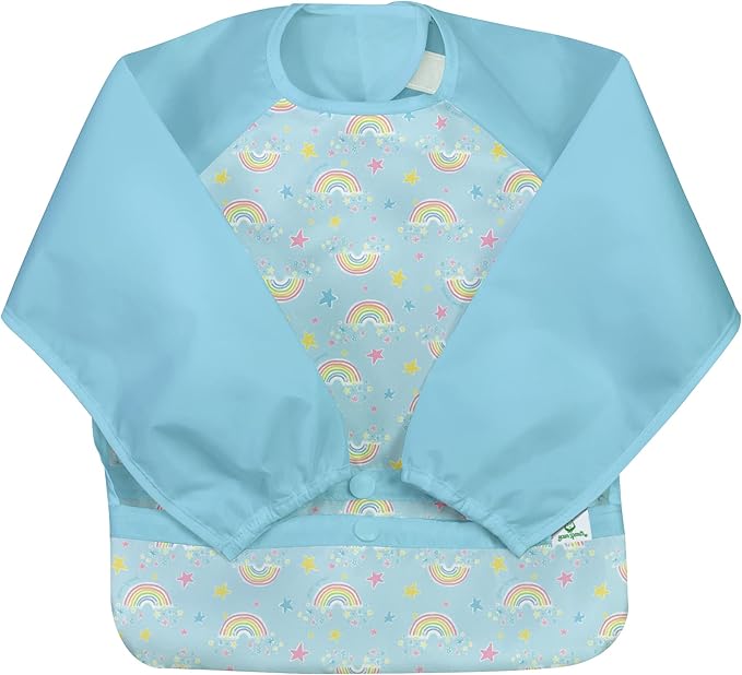 Pack 2 Baberos Impermeables Pink Aqua Manga Larga