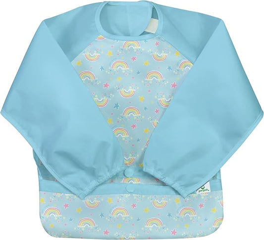 Babero Impermeable Arcoíris Manga Larga Green Sprouts