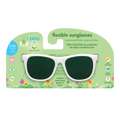 Anteojos de Sol Filtro UV Blanco Green Sprouts