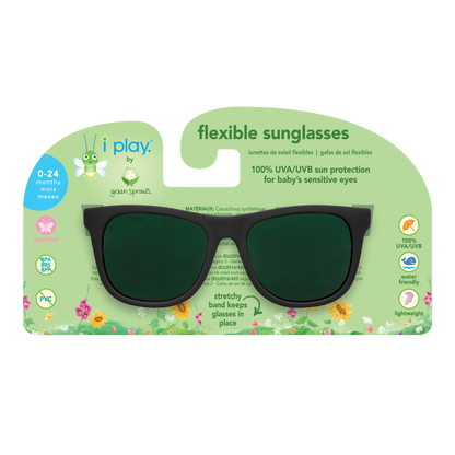 Anteojos de Sol Filtro UV Negro Green Sprouts