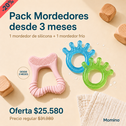 Pack Mordedores +3 Meses Azul