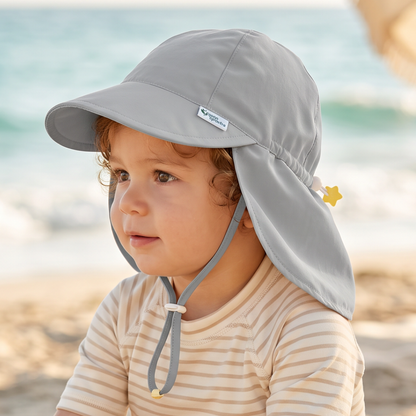 Gorro Flap UPF50+ Gris Green Sprouts
