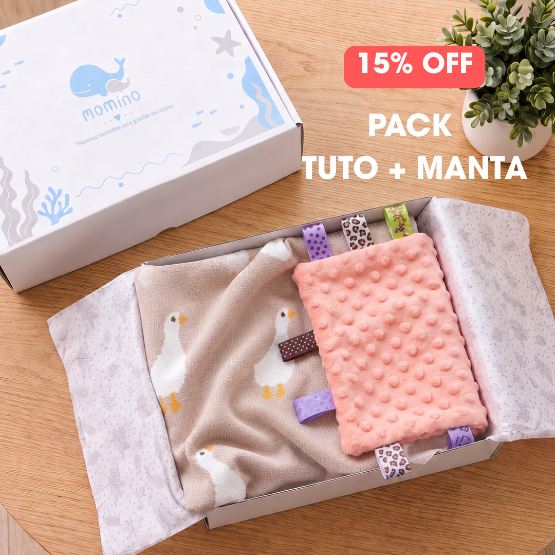 "Pack 2" Manta Algodón + Tuto + CAJA DE REGALO