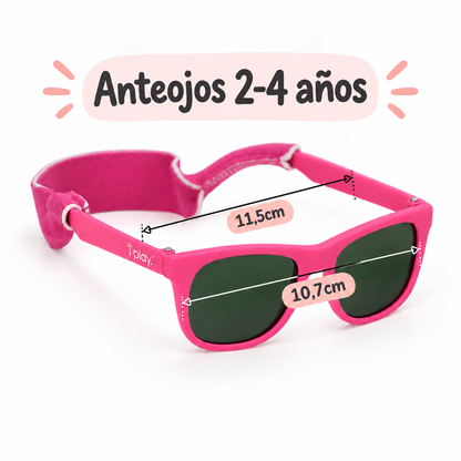 Anteojos de Sol Filtro UV Rosado Green Sprouts