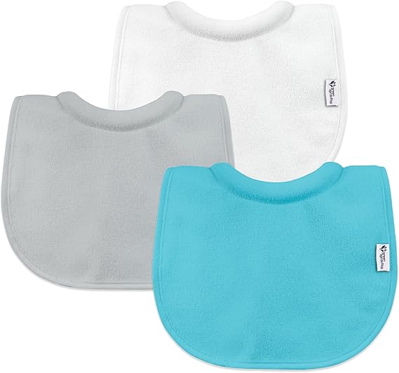 Pack 3 Baberos Impermeable Con Cuello Aqua Green Sprouts