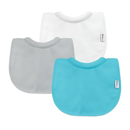 Pack Sin Manchas: 3 Baberos con cuello + 5 Tutos azul + ¡¡CAJA DE REGALO!! (NIÑO)