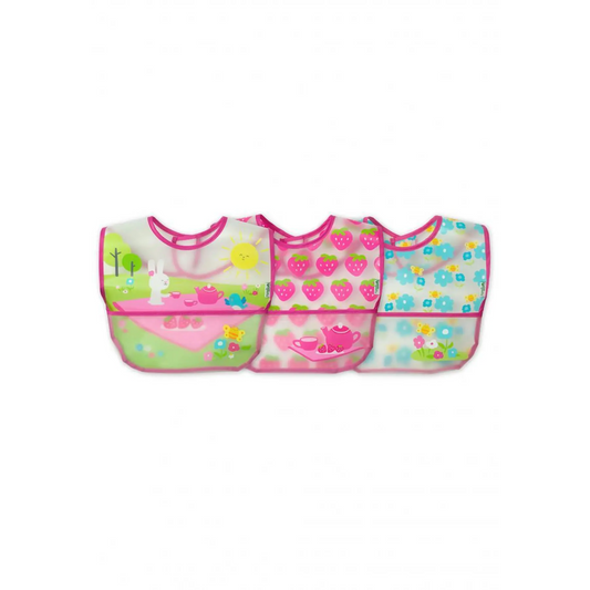 Pack de 3 Unid. Baberos Limpia Fácil Rosado Green Sprouts