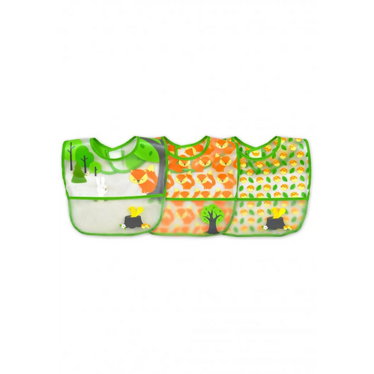 Pack de 3 Unid. Babero Limpia Fácil Verde Green Sprouts