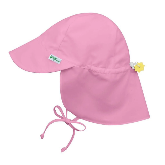 Gorro Flap UPF50+ Rosa Cinta Green Sprouts