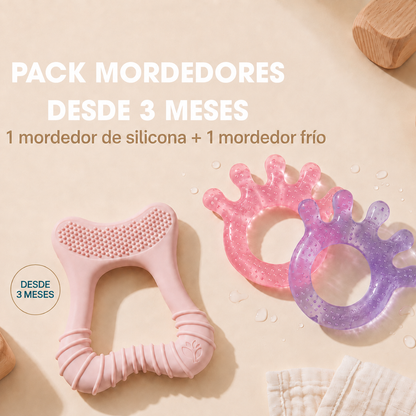 Pack Mordedores +3 Meses Rosa