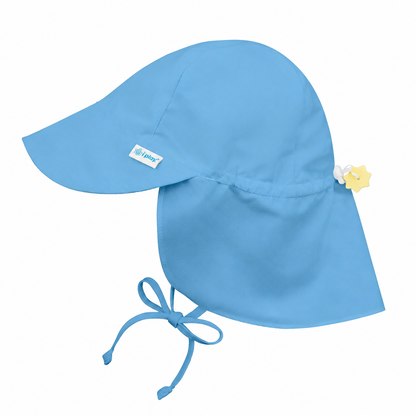 Gorro Flap UPF50+ Azul Cinta Green Sprouts