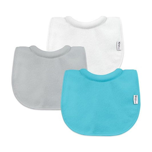 Pack 3 Baberos Impermeable Con Cuello Aqua Green Sprouts (0-6m)