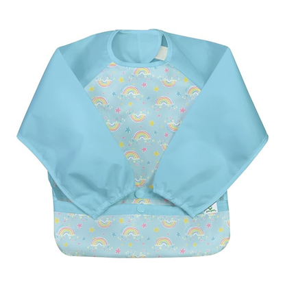 Babero Impermeable Arcoíris Manga Larga Green Sprouts (6-18m)