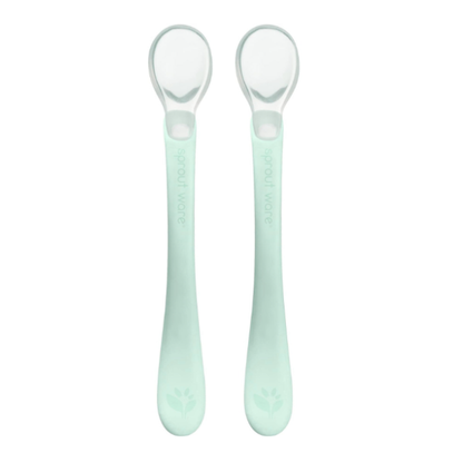 Set 2 Cucharas Silicona Verde Green Sprouts
