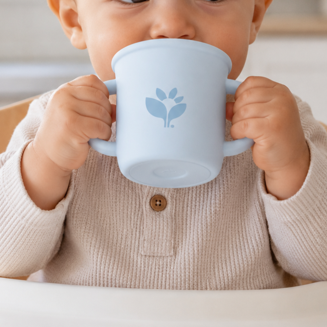 Vaso Entrenamiento Silicona Arándano Green Sprouts