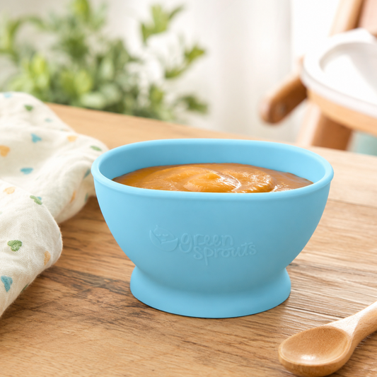Bowl de Silicona Celeste +6 meses Green Sprouts