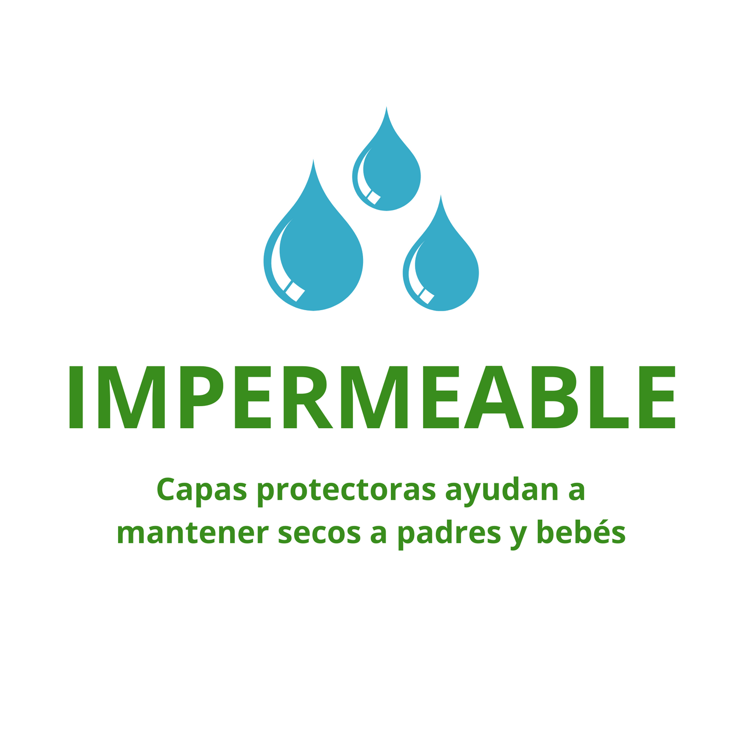 Pack 5 Tutos Impermeable Blanco Green Sprouts
