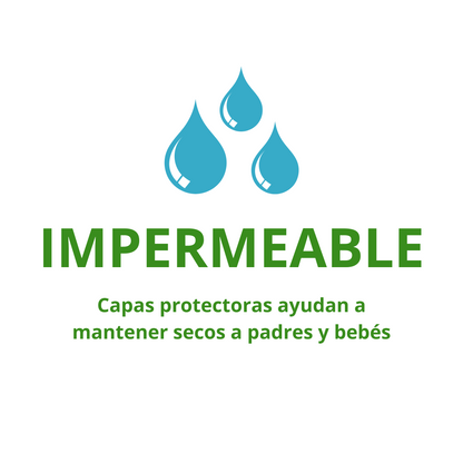 Pack 5 Tutos Impermeable Blanco Green Sprouts