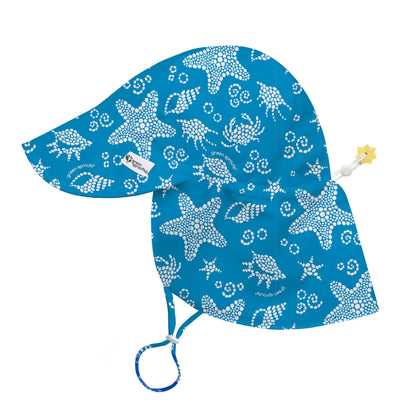 Gorro Flap UPF50+ Azul Mar Green Sprouts