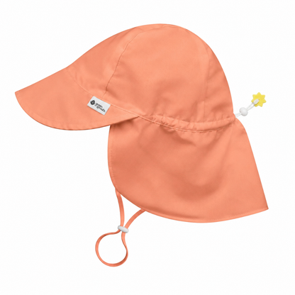Gorro Flap UPF50+ Coral Oscuro Green Sprouts